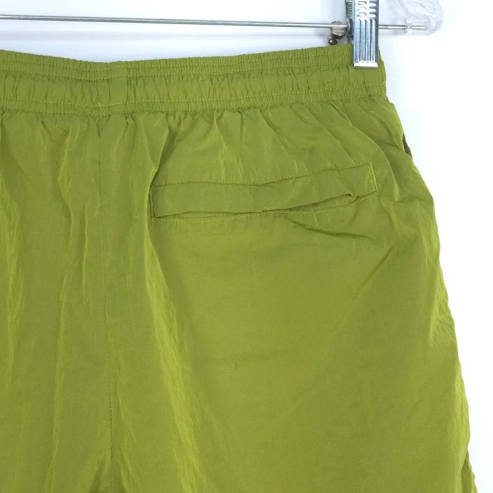 Champion Vintage 90s Swim Trunks Men Medium Green Mesh Lined Nylon Shorts Summer